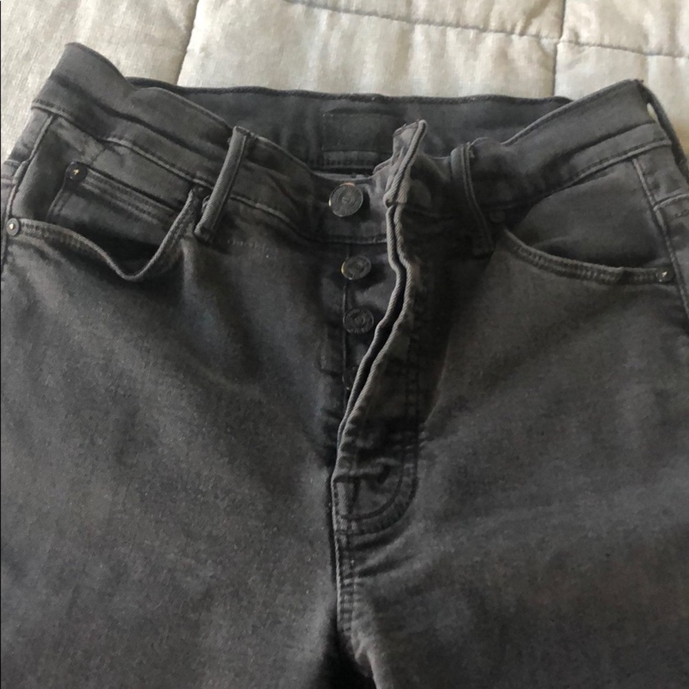 MOTHER Women's Skinny Jeans in Charcoal